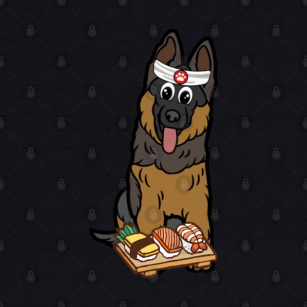 Funny guard dog is a sushi chef by Pet Station